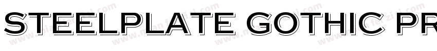 Steelplate Gothic Pro字体下载字体转换